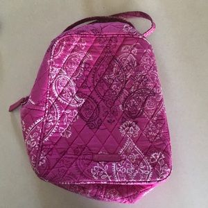 Vera Bradley Lunch Bunch Bag Stamped Pink Paisley